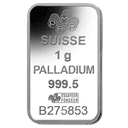 1 gram palladiumbaar LBMA 1