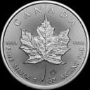 1 troy ounce Maple Leaf zilver 1