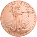 1 troy ounce koperen munt divers 1