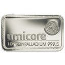 10 gram palladiumbaar LBMA 1