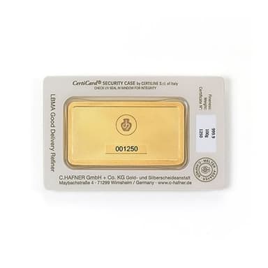 100 gram goudbaar C.Hafner