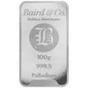 100 gram palladiumbaar LBMA 1
