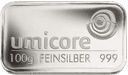 100 gram zilverbaar Umicore 1