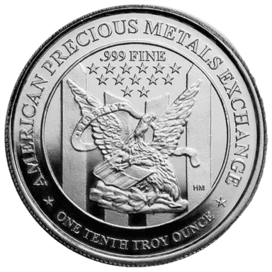 1/10 troy ounce palladium munt LBMA