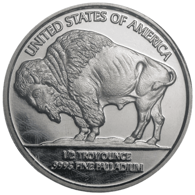 1/2 troy ounce palladium munt LBMA