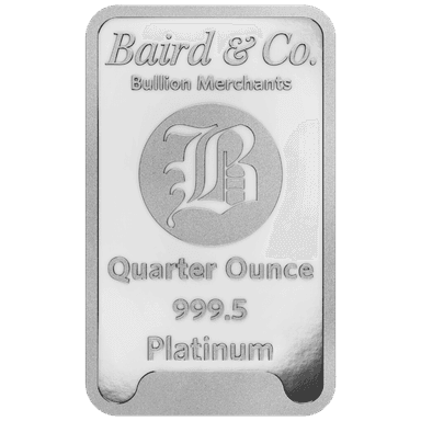 1/4 troy ounce platinabaar LBMA