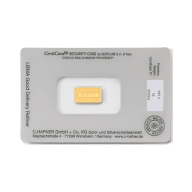 2 gram goudbaar C.Hafner