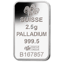 2,5 gram palladiumbaar LBMA 1