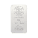 20 gram zilverbaar LBMA 1