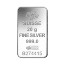 20 gram zilverbaar LBMA 2