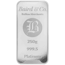 250 gram platinabaar LBMA 1