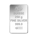 250 gram zilverbaar LBMA 2