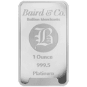 31,1 gram platinabaar LBMA 2