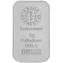 5 gram palladiumbaar LBMA 1