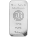 500 gram platinabaar LBMA 2