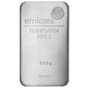 500 gram platinabaar LBMA 1