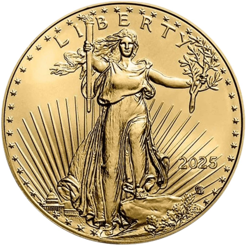 Gouden American Eagle munt 1/10 troy ounce