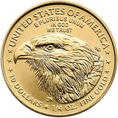 Gouden American Eagle munt 1/4 troy ounce