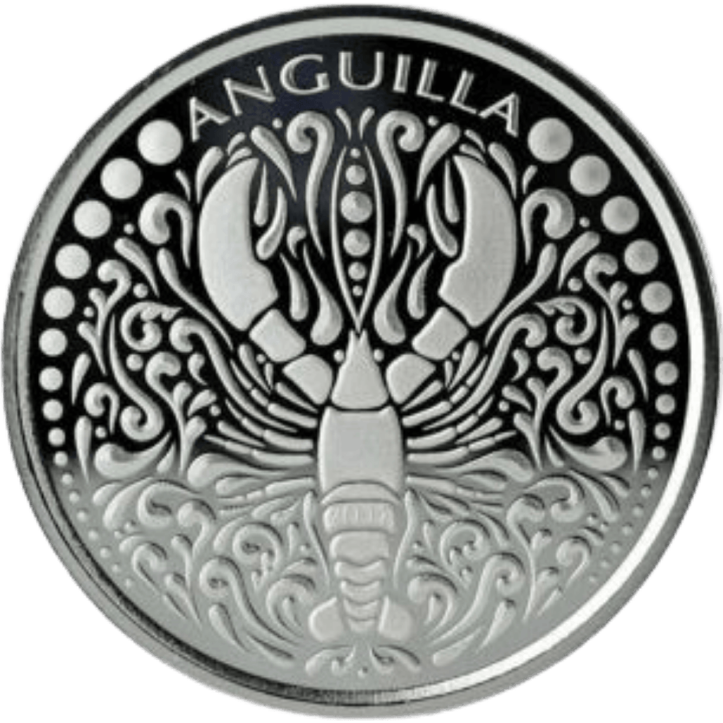 Zilveren Anguilla Lobster munt 1 troy ounce