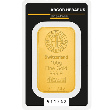 Argor-Heraeus goudbaar 100 gram