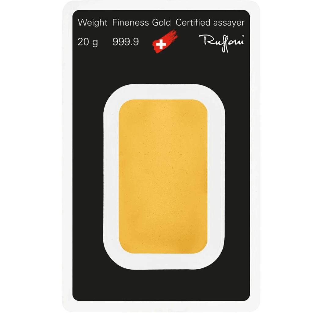 Argor-Heraeus goudbaar 20 gram