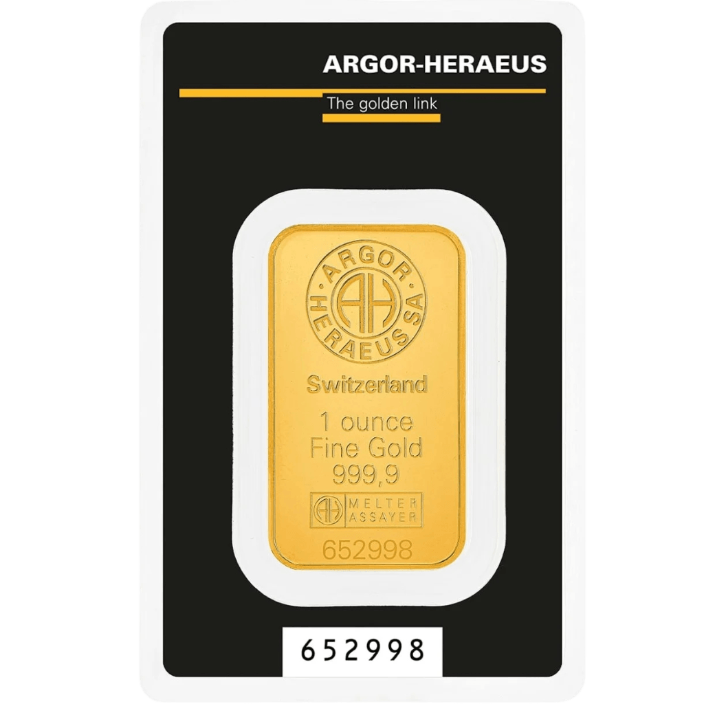 Argor-Heraeus goudbaar 31,1 gram
