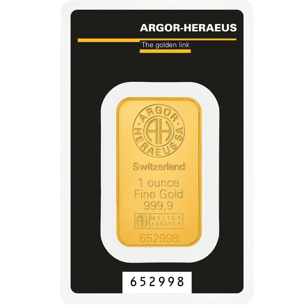 Argor-Heraeus goudbaar 31,1 gram