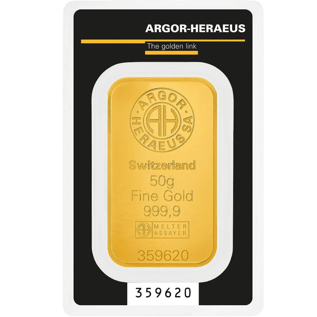 Argor-Heraeus goudbaar 50 gram