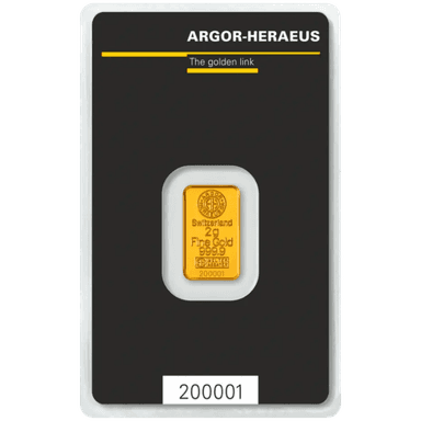 Argor-Heraeus goudbaar 2 gram