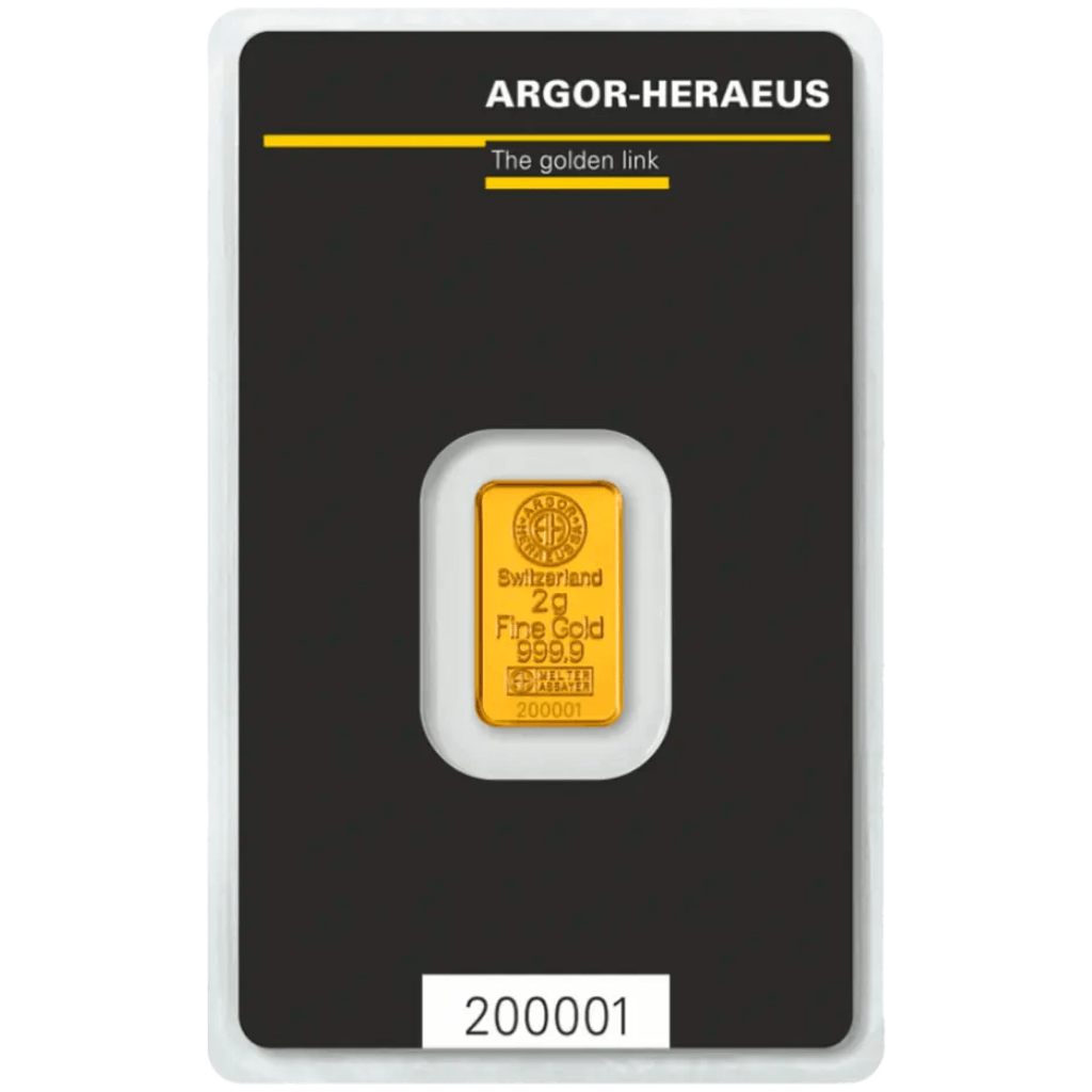 Argor-Heraeus goudbaar 2 gram
