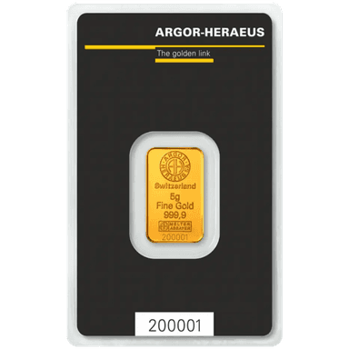 Argor-Heraeus goudbaar 5 gram