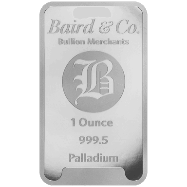 Baird & Co palladiumbaar 1 troy ounce