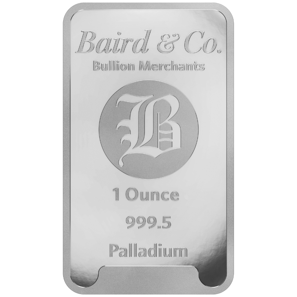 Baird & Co palladiumbaar 1 troy ounce