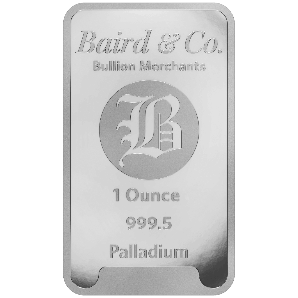 Baird & Co palladiumbaar 1 troy ounce