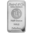 Baird & Co palladiumbaar 1/2 troy ounce 1