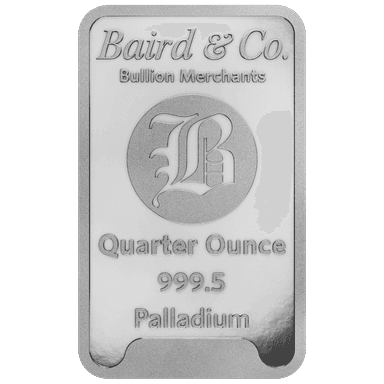 Baird & Co palladiumbaar 1/4 troy ounce