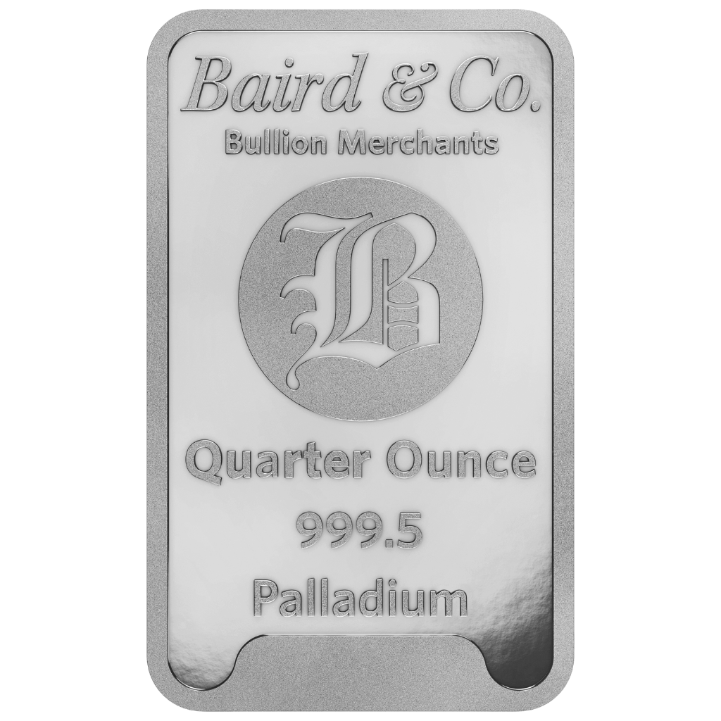 Baird & Co palladiumbaar 1/4 troy ounce