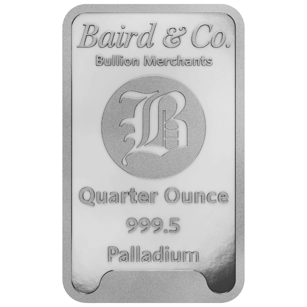 Baird & Co palladiumbaar 1/4 troy ounce
