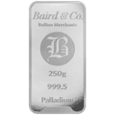 Baird & Co palladiumbaar 250 gram 1