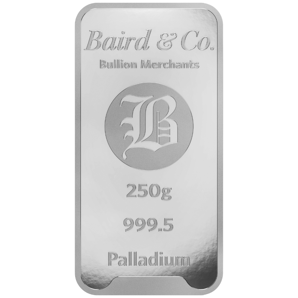 Baird & Co palladiumbaar 250 gram