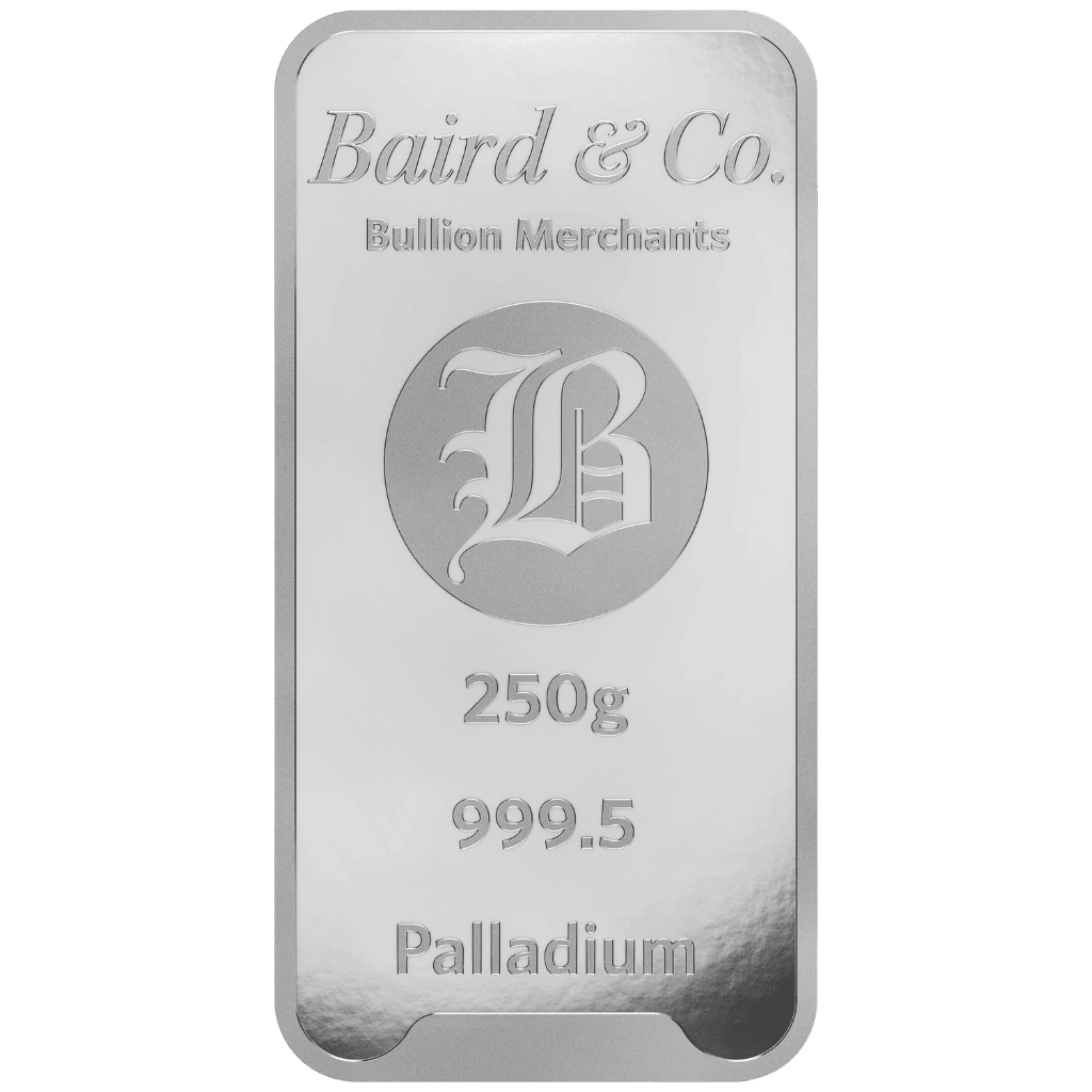 Baird & Co palladiumbaar 250 gram
