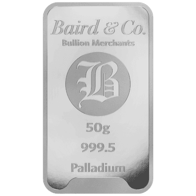 Baird & Co palladiumbaar 50 gram