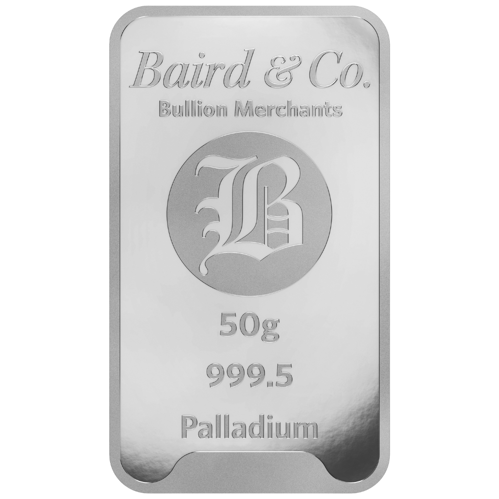 Baird & Co palladiumbaar 50 gram