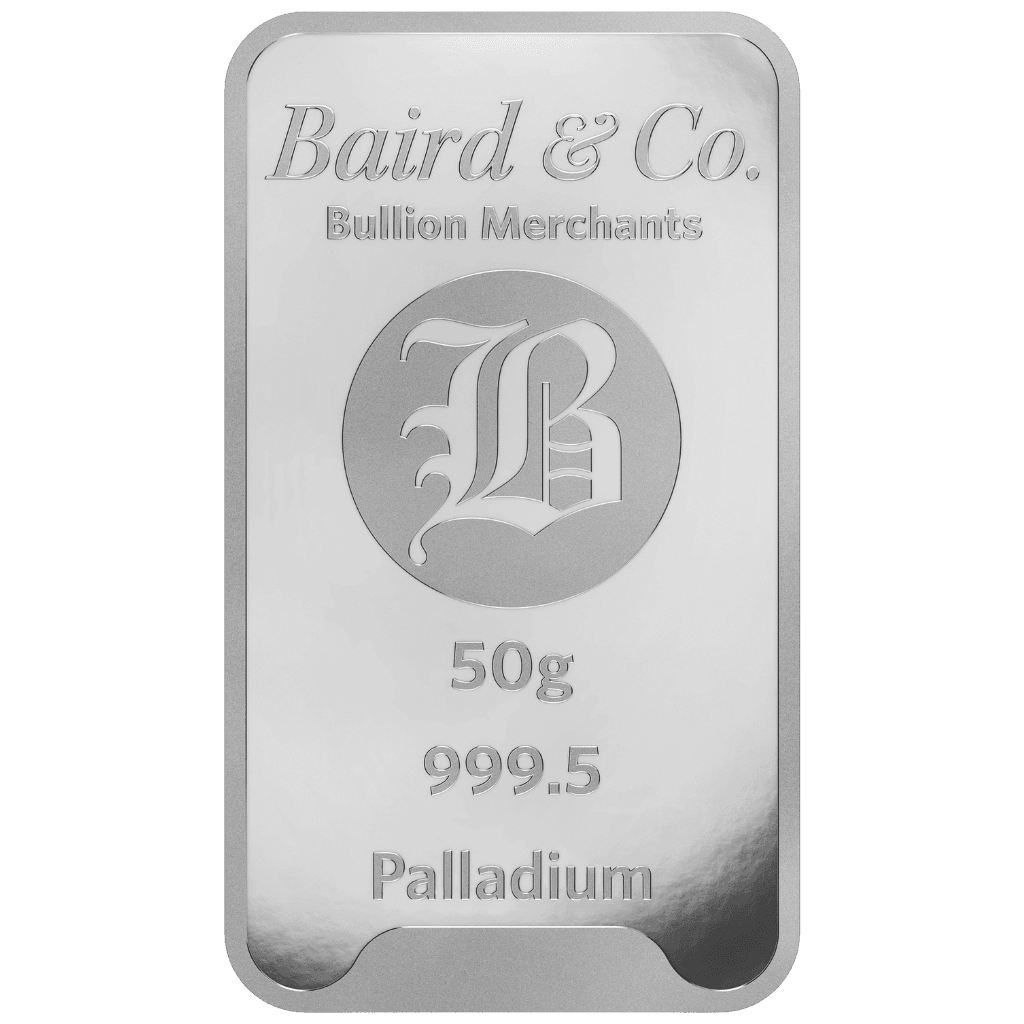 Baird & Co palladiumbaar 50 gram