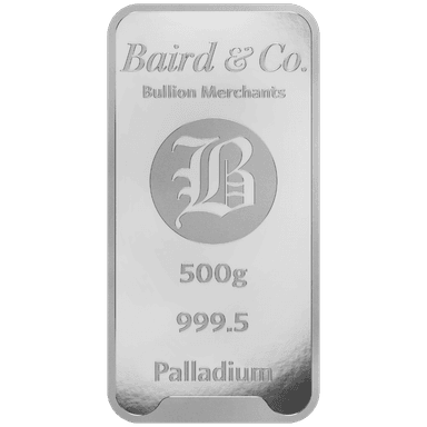 Baird & Co palladiumbaar 500 gram