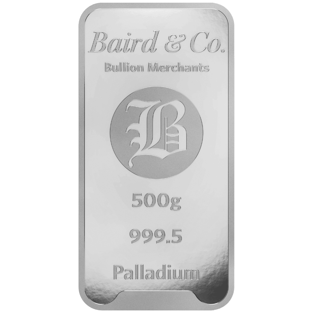 Baird & Co palladiumbaar 500 gram