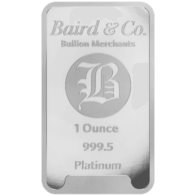 Baird & Co platinabaar 1 troy ounce