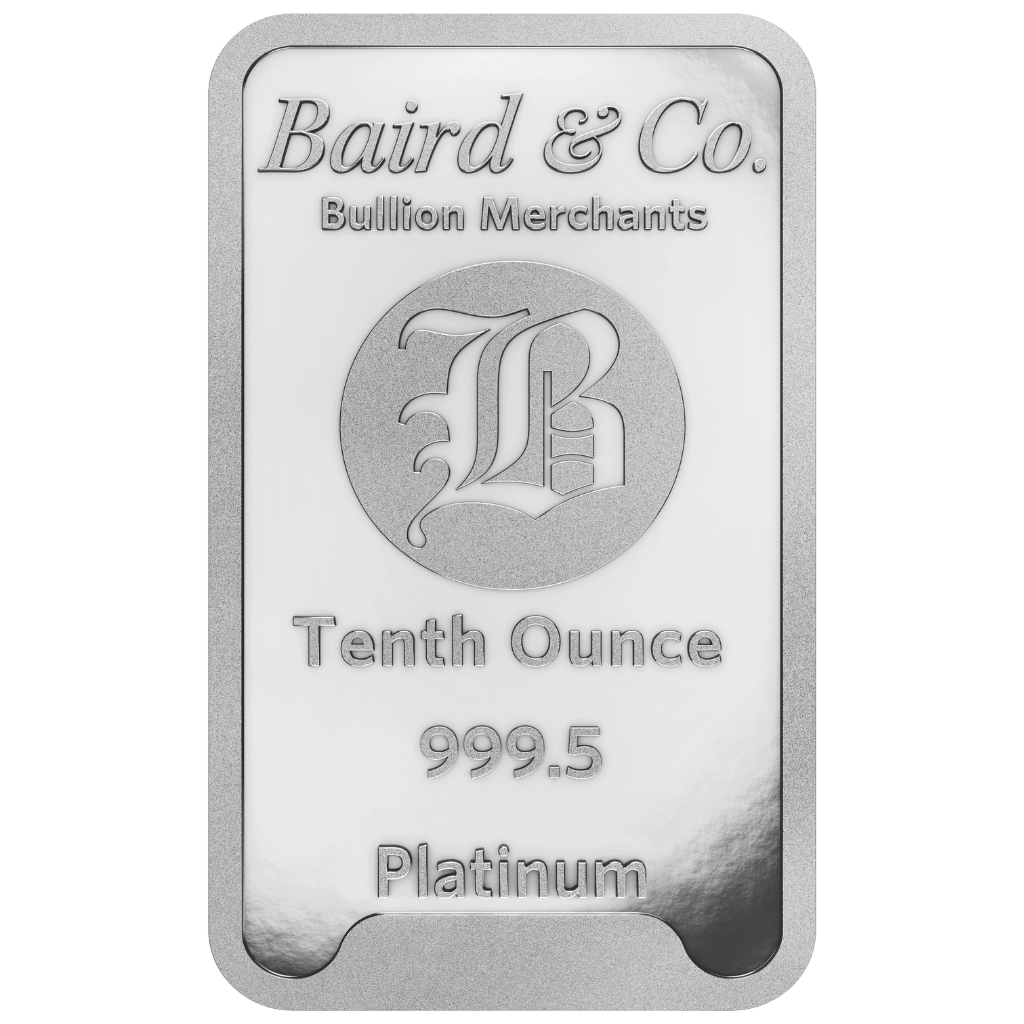 Baird & Co platinabaar 1/10 troy ounce