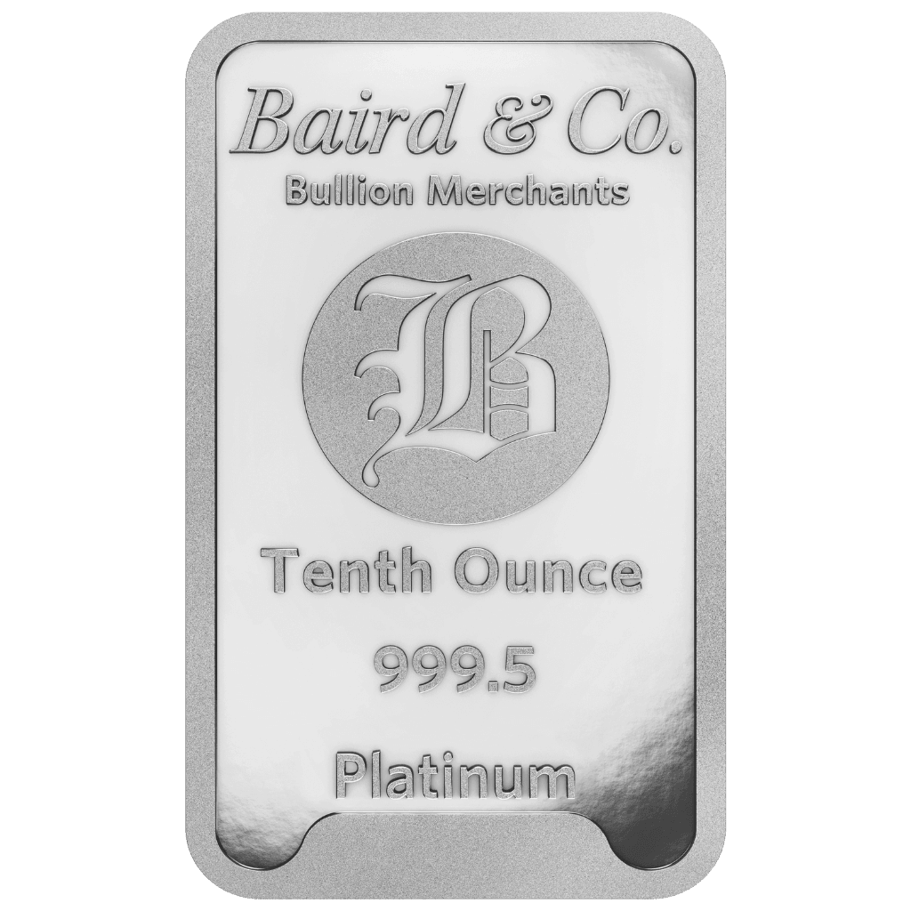 Baird & Co platinabaar 1/10 troy ounce