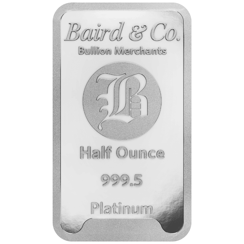 Baird & Co platinabaar 1/2 troy ounce